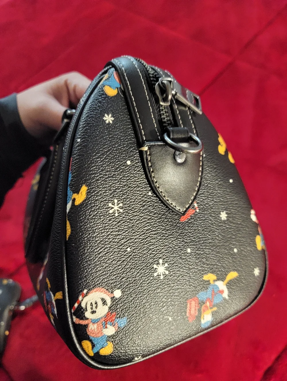 Coach Black Disney Mickey & Friends Mini Satchel with Pouch - Picture 12 of 13